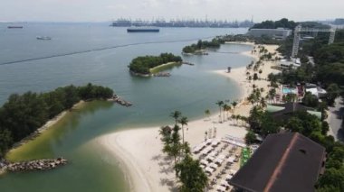Marina Bay, Singapore - July 13, 2022: The Landmark Buildings and Tourist Attractions of Singapore