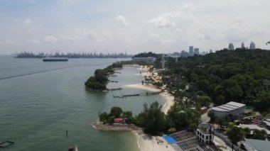 Marina Körfezi, Singapur - 13 Temmuz 2022: Singapur Tarihi Binalar ve Turist Çekimleri