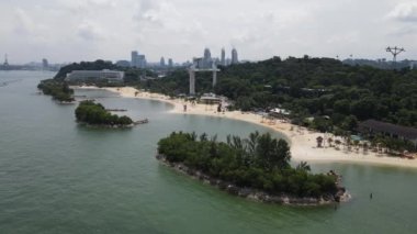 Marina Bay, Singapore - July 13, 2022: The Landmark Buildings and Tourist Attractions of Singapore