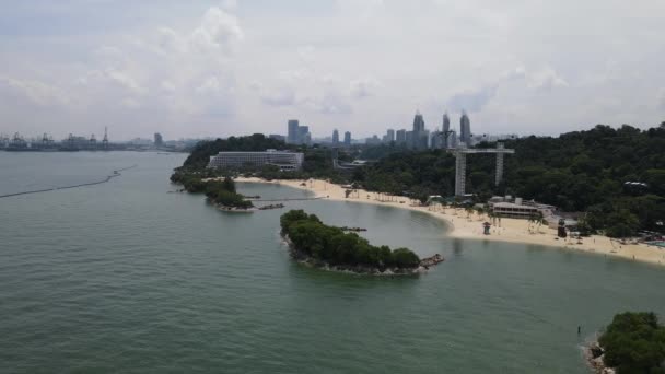Marina Bay Singapore July 2022 Landmark Buildings Tourist Attractions Singapore — Vídeos de Stock
