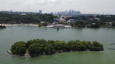 Sentosa, Singapore - July 14, 2022: The Landmark Buildings and Tourist Attractions of Sentosa Island, Singapore