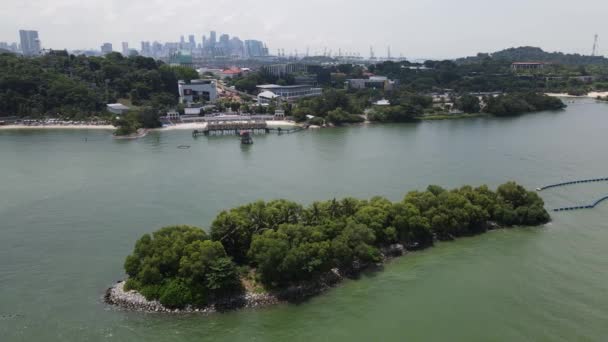 Sentosa Singapur Července 2022 Památkové Budovy Turistické Atrakce Ostrova Sentosa — Stock video