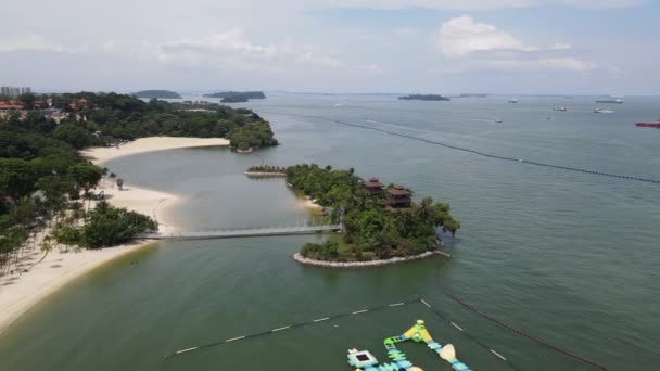 Sentosa Singapore July 2022 Landmark Buildings Tourist Attractions Sentosa Island — Vídeo de Stock