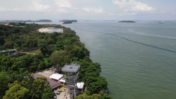 Sentosa Singapur Července 2022 Památkové Budovy Turistické Atrakce Ostrova Sentosa — Stock video