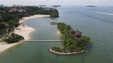 Sentosa, Singapore - July 14, 2022: The Landmark Buildings and Tourist Attractions of Sentosa Island, Singapore