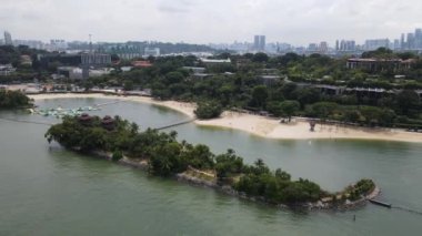 Sentosa, Singapore - July 14, 2022: The Landmark Buildings and Tourist Attractions of Sentosa Island, Singapore