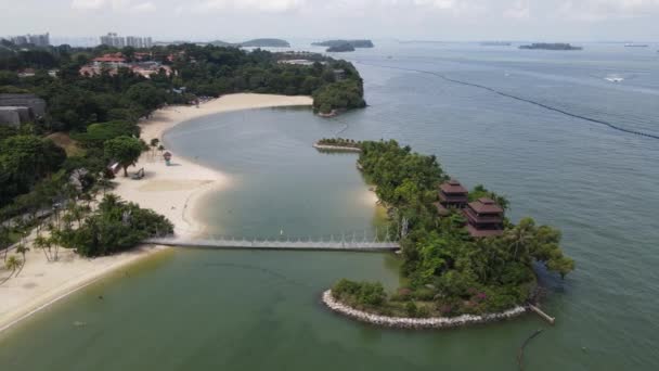 Sentosa Singapore July 2022 Landmark Buildings Tourist Attractions Sentosa Island — Vídeo de Stock