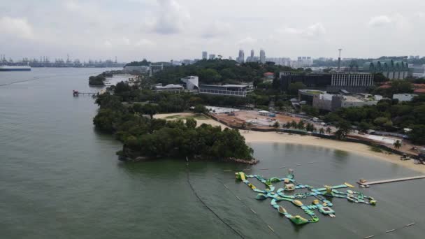 Sentosa Singapore July 2022 Landmark Buildings Tourist Attractions Sentosa Island — Vídeos de Stock