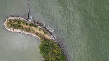 Sentosa, Singapur - 14 Temmuz 2022: Sentosa Adası Tarihi Binalar ve Turist Çekimleri, Singapur