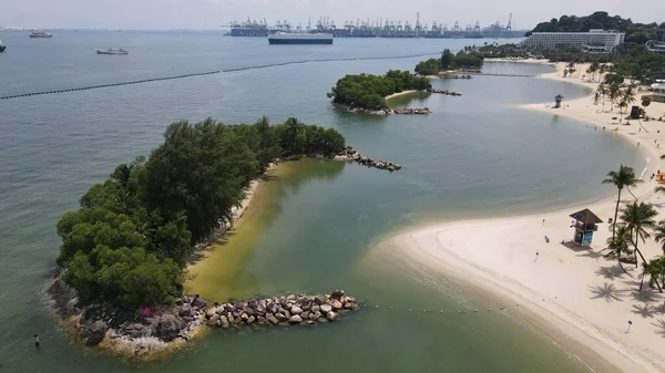 Sentosa Singapur Temmuz 2022 Sentosa Adası Tarihi Binalar Turist Çekimleri — Stok fotoğraf