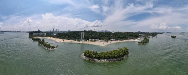 Sentosa Singapur Temmuz 2022 Sentosa Adası Tarihi Binalar Turist Çekimleri — Stok fotoğraf