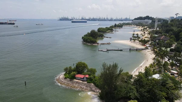 Sentosa Singapur Temmuz 2022 Sentosa Adası Tarihi Binalar Turist Çekimleri — Stok fotoğraf