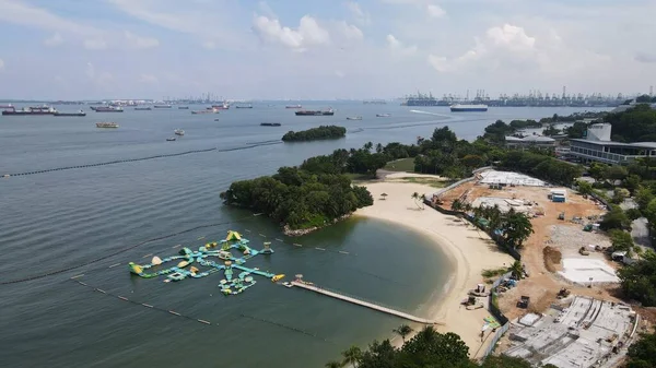 Sentosa Singapur Temmuz 2022 Sentosa Adası Tarihi Binalar Turist Çekimleri — Stok fotoğraf