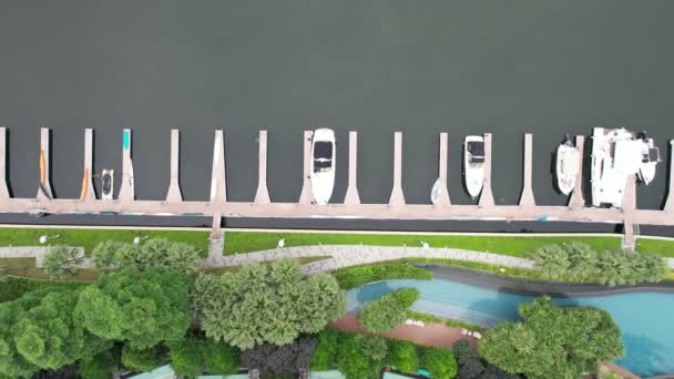 Sentosa Singapore July 2022 Landmark Buildings Tourist Attractions Sentosa Island — 비디오