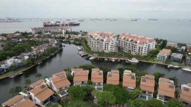 Sentosa, Singapore - July 14, 2022: The Landmark Buildings and Tourist Attractions of Sentosa Island, Singapore