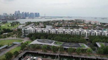 Sentosa, Singapore - July 14, 2022: The Landmark Buildings and Tourist Attractions of Sentosa Island, Singapore