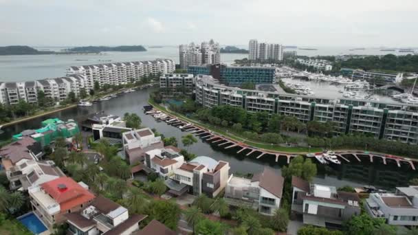 Sentosa Singapur Juli 2022 Die Wahrzeichen Und Touristenattraktionen Der Insel — Stockvideo