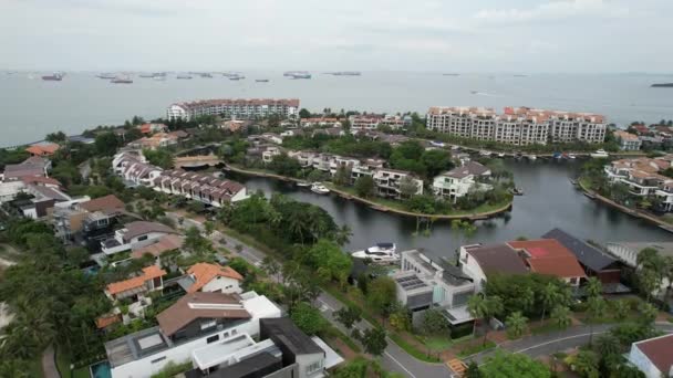 Sentosa Singapore July 2022 Landmark Buildings Tourist Attractions Sentosa Island — стоковое видео