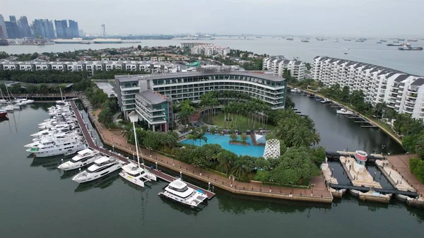 Sentosa Singapore July 2022 Landmark Buildings Tourist Attractions Sentosa Island — Photo