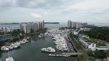 Sentosa, Singapur - 14 Temmuz 2022: Sentosa Adası Tarihi Binalar ve Turist Çekimleri, Singapur