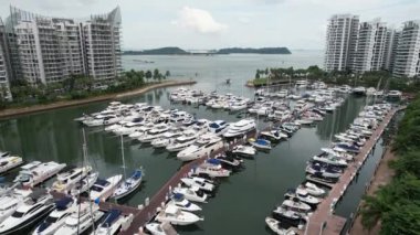 Sentosa, Singapore - July 14, 2022: The Landmark Buildings and Tourist Attractions of Sentosa Island, Singapore