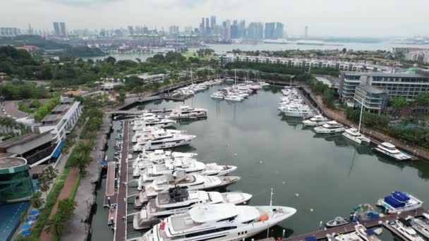 Sentosa Singapore July 2022 Landmark Buildings Tourist Attractions Sentosa Island — 비디오
