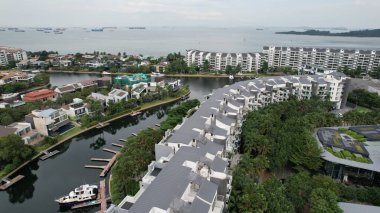 Sentosa, Singapore - July 14, 2022: The Landmark Buildings and Tourist Attractions of Sentosa Island, Singapore