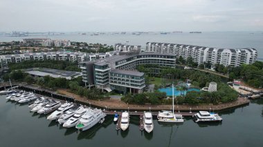 Sentosa, Singapore - July 14, 2022: The Landmark Buildings and Tourist Attractions of Sentosa Island, Singapore