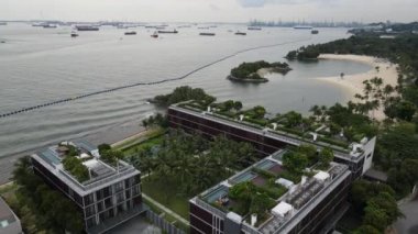 Sentosa, Singapore - July 14, 2022: The Landmark Buildings and Tourist Attractions of Sentosa Island, Singapore
