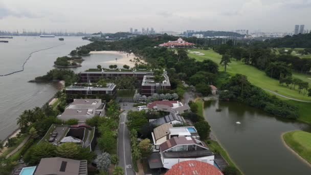 Sentosa Singapore July 2022 Landmark Buildings Tourist Attractions Sentosa Island — Video