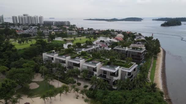 Sentosa Singapore July 2022 Landmark Buildings Tourist Attractions Sentosa Island — Stock video