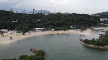 Sentosa, Singapore - July 14, 2022: The Landmark Buildings and Tourist Attractions of Sentosa Island, Singapore
