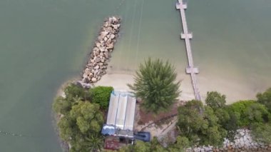 Sentosa, Singapore - July 14, 2022: The Landmark Buildings and Tourist Attractions of Sentosa Island, Singapore