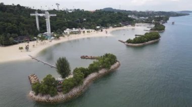 Sentosa, Singapore - July 14, 2022: The Landmark Buildings and Tourist Attractions of Sentosa Island, Singapore