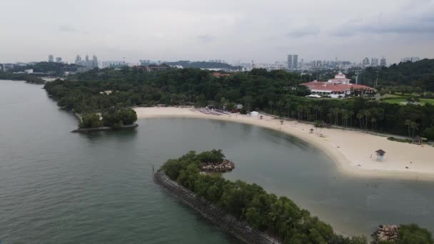 Sentosa Singapore July 2022 Landmark Buildings Tourist Attractions Sentosa Island — Vídeo de Stock