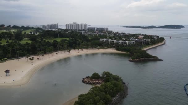 Sentosa Singapore July 2022 Landmark Buildings Tourist Attractions Sentosa Island — Stockvideo