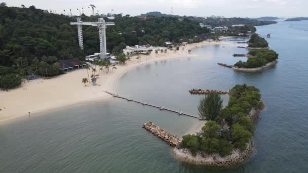 Sentosa Singapore July 2022 Landmark Buildings Tourist Attractions Sentosa Island — 图库视频影像