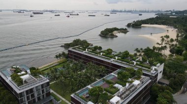 Sentosa, Singapore - July 14, 2022: The Landmark Buildings and Tourist Attractions of Sentosa Island, Singapore