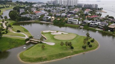 Sentosa, Singapore - July 14, 2022: The Landmark Buildings and Tourist Attractions of Sentosa Island, Singapore