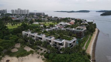 Sentosa, Singapore - July 14, 2022: The Landmark Buildings and Tourist Attractions of Sentosa Island, Singapore