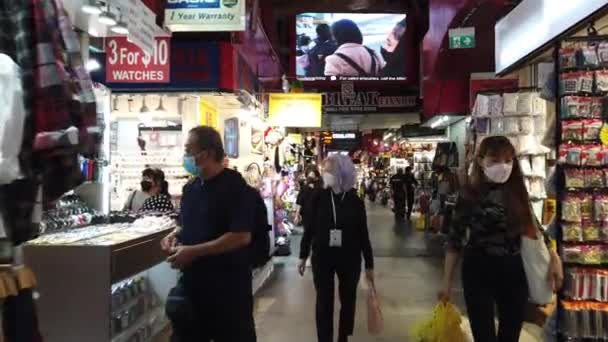 Singapur Singapur Lipca 2022 Ulice Bugis Orchard Chinatown — Wideo stockowe
