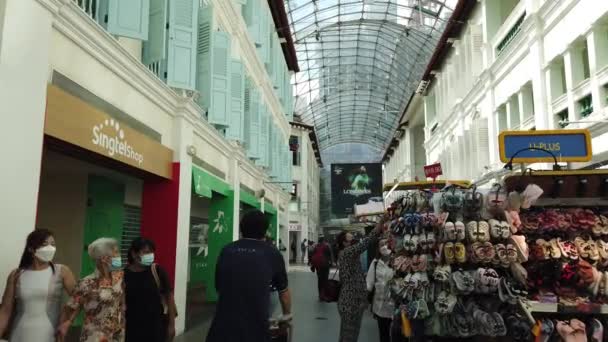 Singapore City Singapore July 2022 Streets Bugis Orchard Chinatown — Stock video