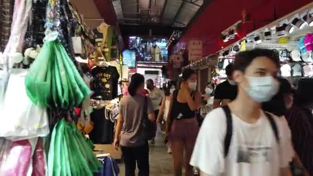 Singapore City Singapore July 2022 Streets Bugis Orchard Chinatown — Vídeos de Stock