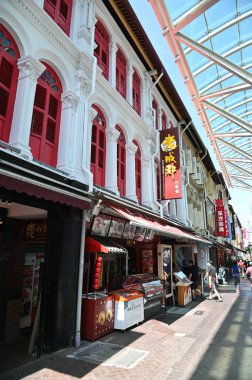 Singapur Şehri, Singapur - 16 Temmuz 2022: Bugis Sokakları, Orchard ve Çin Mahallesi