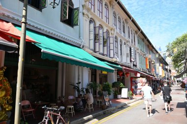 Singapur Şehri, Singapur - 16 Temmuz 2022: Bugis Sokakları, Orchard ve Çin Mahallesi