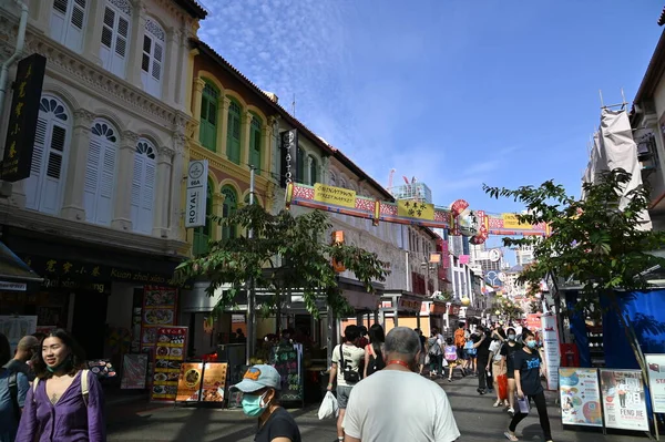 Singapore City Singapore July 2022 Streets Bugis Orchard Chinatown — Zdjęcie stockowe