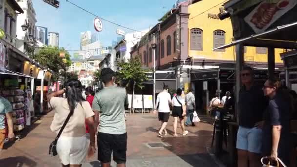 Singapore City Singapore July 2022 Streets Bugis Orchard Chinatown — Stockvideo