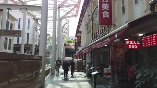 Singapore City Singapore July 2022 Streets Bugis Orchard Chinatown — Stock Video