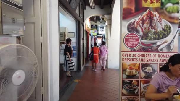 Singapore City Singapore July 2022 Streets Bugis Orchard Chinatown — Vídeo de stock