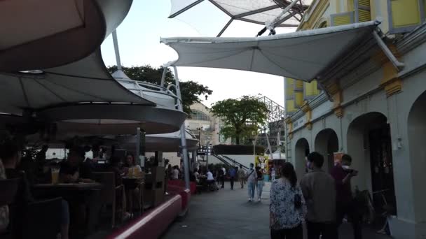 Singapore City Singapore Липня 2022 Streets Bugis Orchard Chinatown — стокове відео